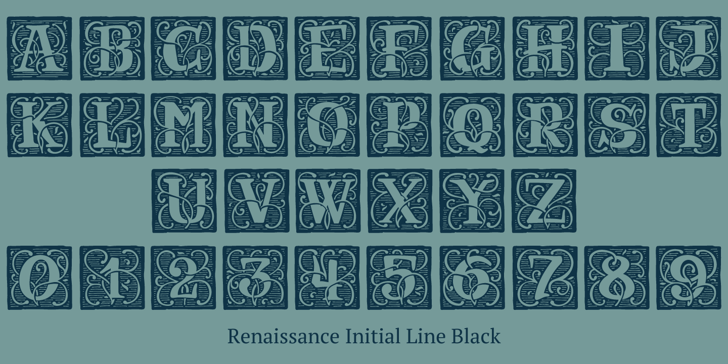 Example font Renaissance Initial #12